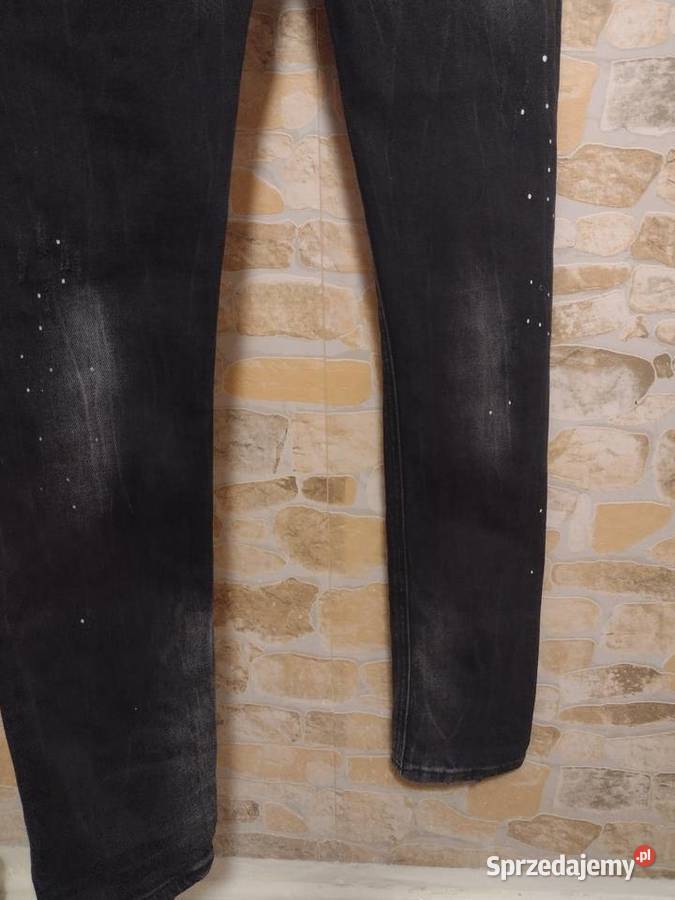 36S Zara Czarne dżinsy z dziurami jeansy z Kraków sprzedam