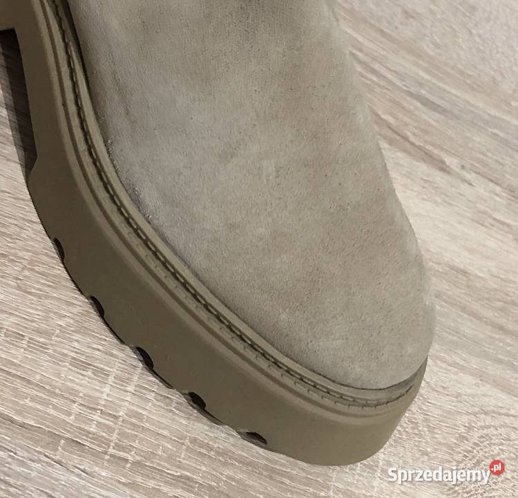 Skórzane buty kozaki damskie r40 Inowrocław sprzedam