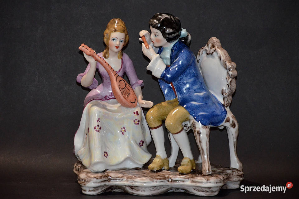 Porcelana Roceram Para muzykująca 3 serenada 25 Środa Wielkopolska sprzedam