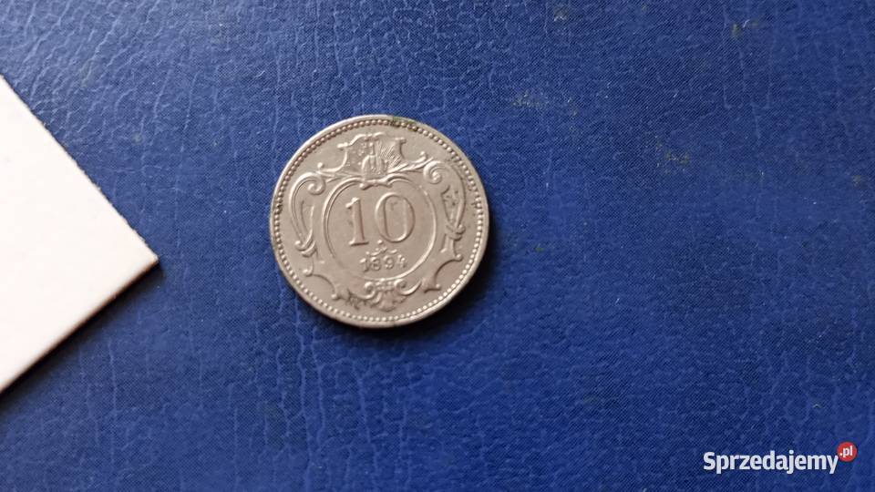 Stare monety 10 halerzy 1894 Austria Lesko