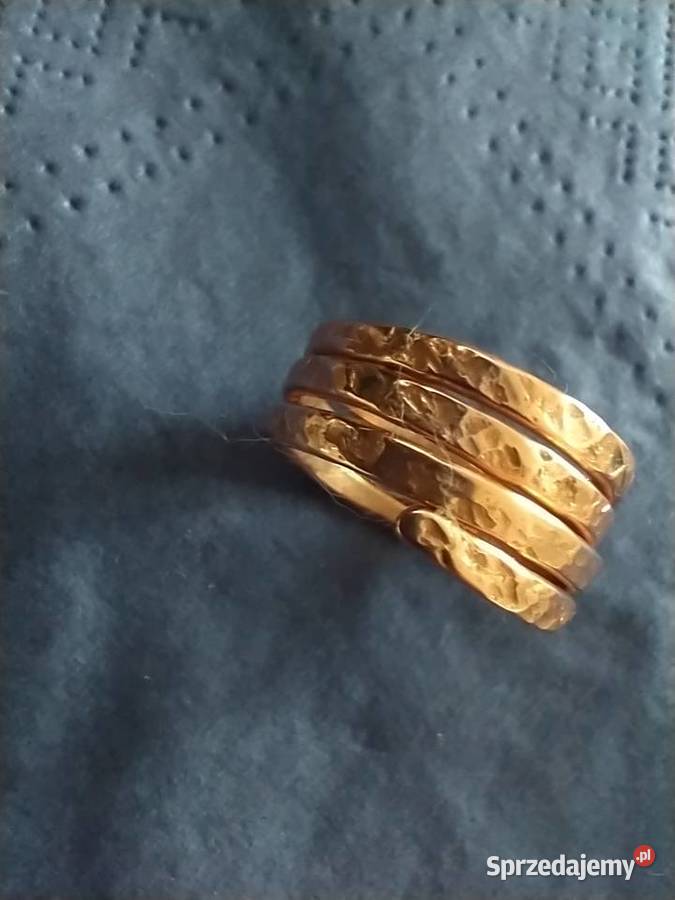 Obrączka czysta polska miedź metaloplastyka Łódź sprzedam
