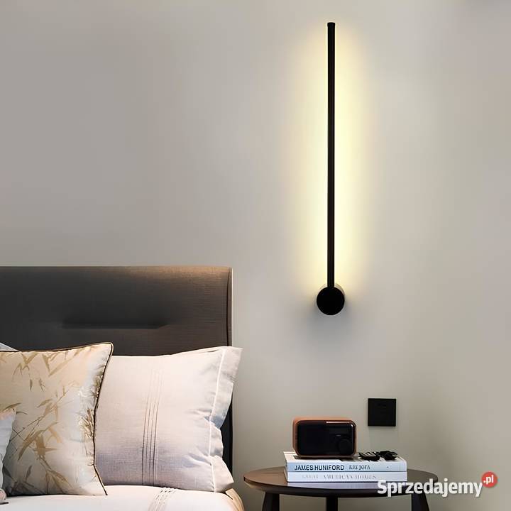 Liniowy kinkiet 60 LED 4000K czarny