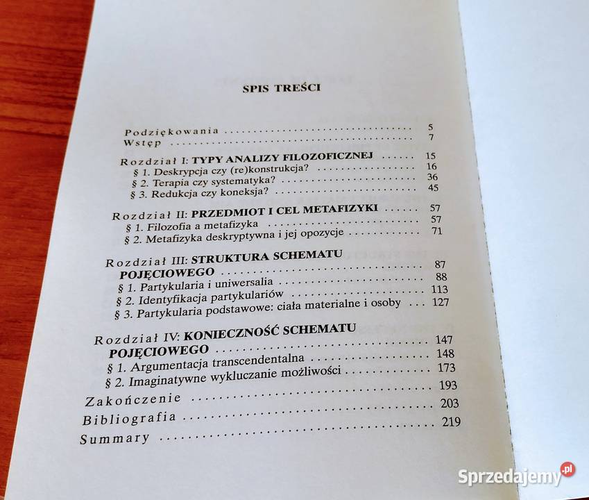 Metafizyka analityczna P F Strawsona Tadeusz