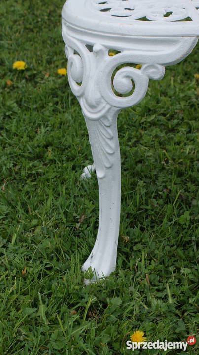 KRZESŁO OKRĄGŁE ŻELIWNE BEZ OPARCIA MEBLE