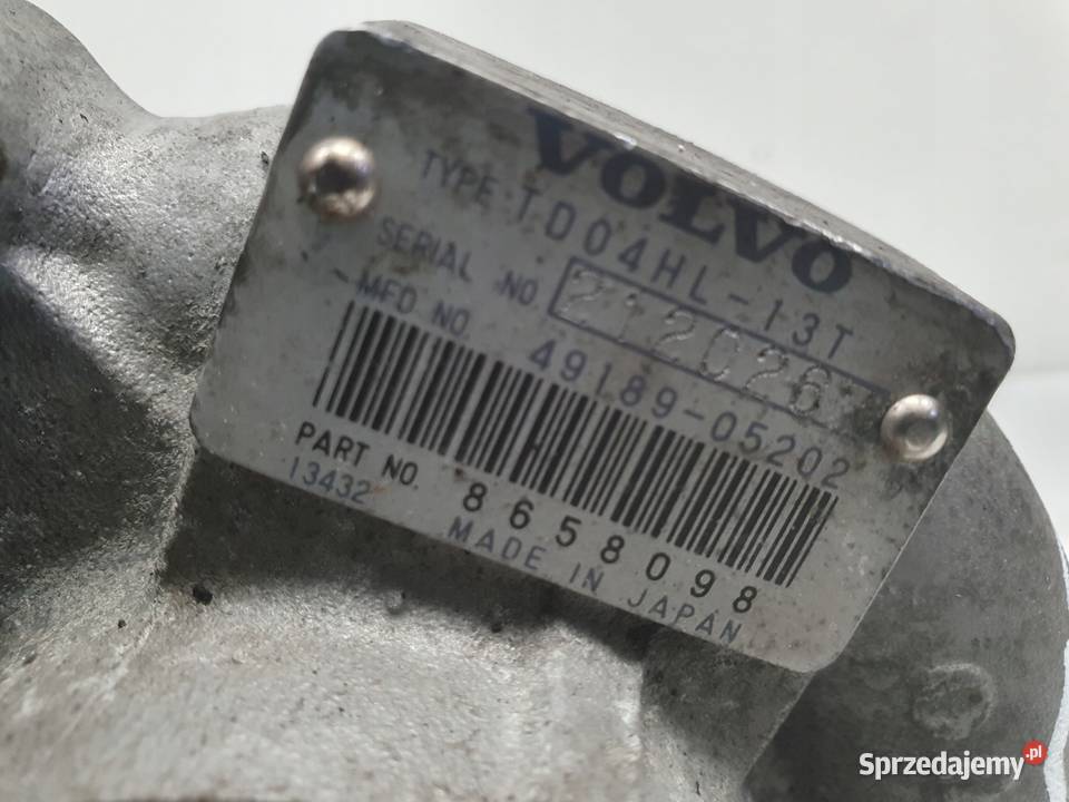 TURBOSPRĘŻARKA Volvo S60 V70 24 T turbo 8658098 Chełm