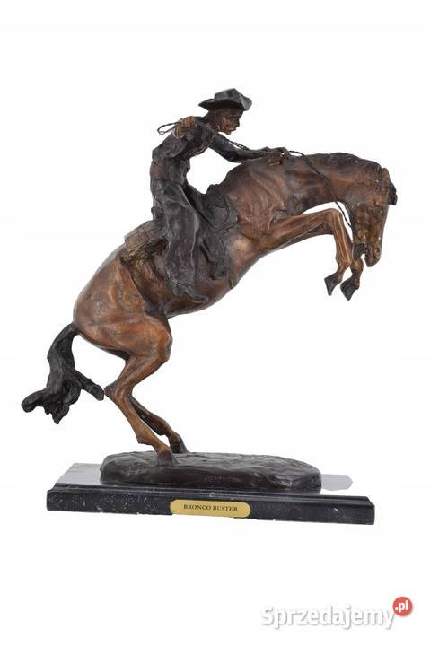 Kowboj Na Koniu Jeździec Rodeo Figura Rzeźba z Kraków sprzedam