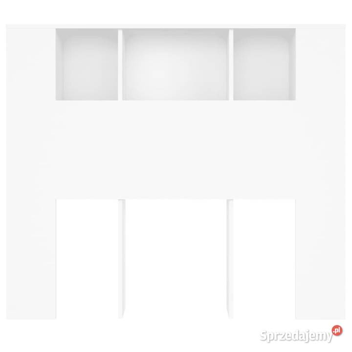 Wezgłowie łóżka z półkami białe 120x185x1025 Warszawa sprzedam