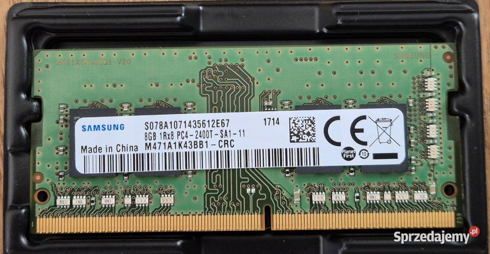 Pamięć RAM Samsung 8GB DDR4 2400MHz SODIMM Pamięci Warszawa
