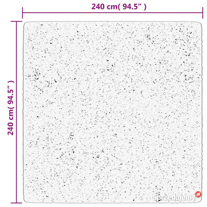Dywan z długim włosiem PAMPLONA czarnokremowy Warszawa sprzedam