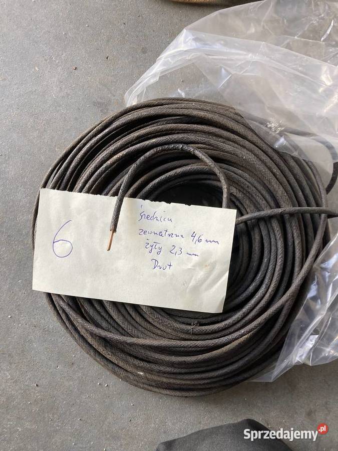 Kabel w oplocie bawełny starodawny Nsu BMW DKW Starogard Gdański