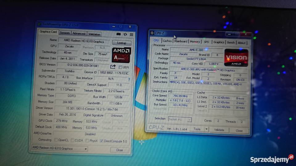 Laptop Toshiba Satellite c660c660d AMD E Iłowo-Osada