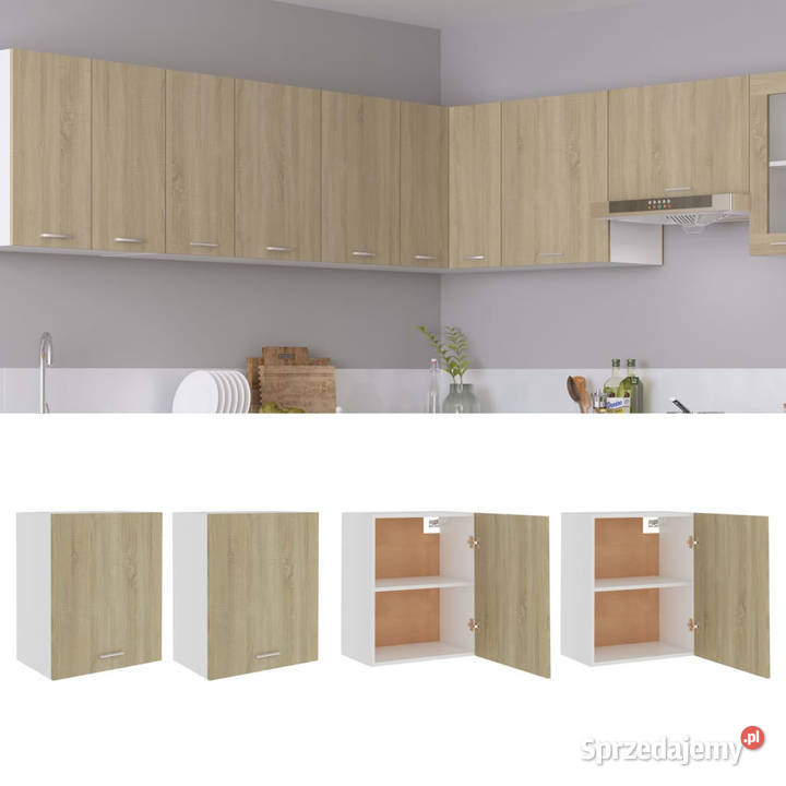 Szafki wiszące 2 dąb sonoma 50x31x60 WM805081 Warszawa