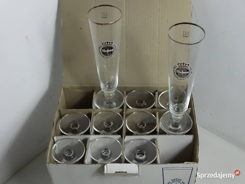 Vintage Szklanki do Piwa Warsteiner Rastal 03L Biłgoraj