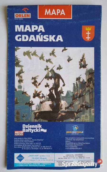 Mapa Gdańska Dziennik Bałtycki pomorskie Gdańsk