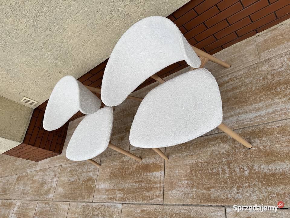 Fotel nowoczesny design boucle fotele krzesła Sulbiny