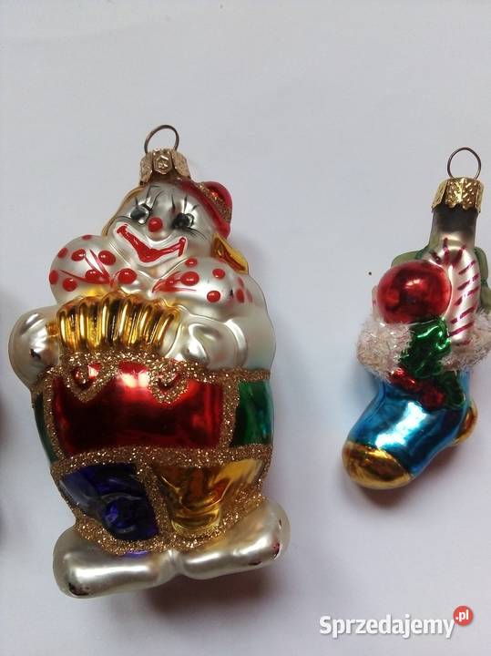 zestaw czterech szklanych bombek vintage Częstochowa