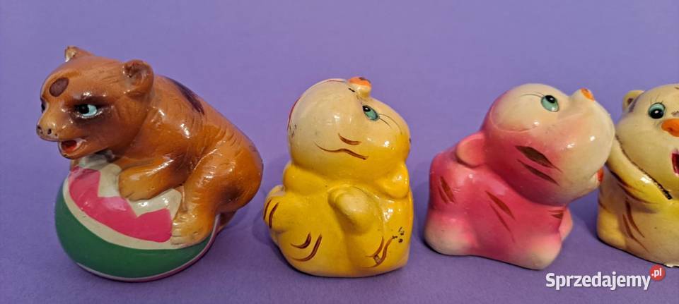 CHIŃSKIE GIPSOWE TEMPERÓWKI lata 80 komplet 6 małopolskie Kraków sprzedam