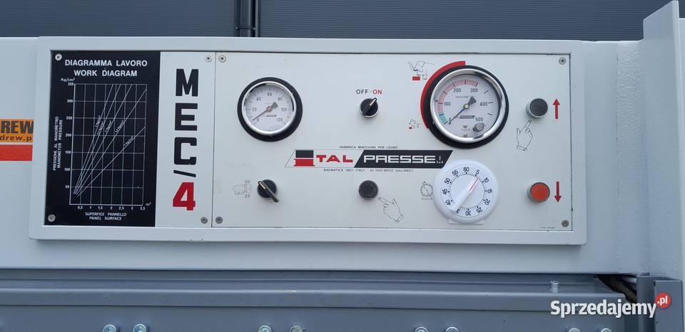 Prasa półkowa Italpresse 1300x2500 426 Naprawa