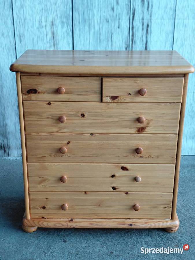 komoda sosnowa z szufladami 451 kujawsko-pomorskie Byczyna sprzedam