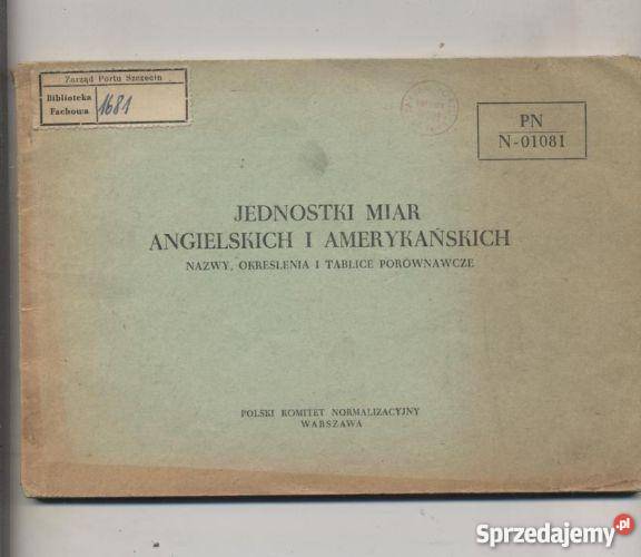 Jednostki miar angielskich i amerykańskich Szczecin