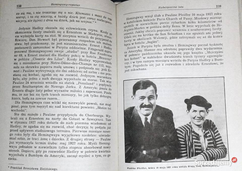 Hemingway Reporter Drahoslav i Ivan Machalowie twarda z obwolutą Chełm