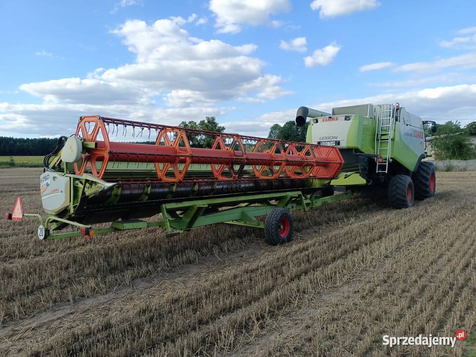 Claas Lexion 560 heder 750 Przeciwnica