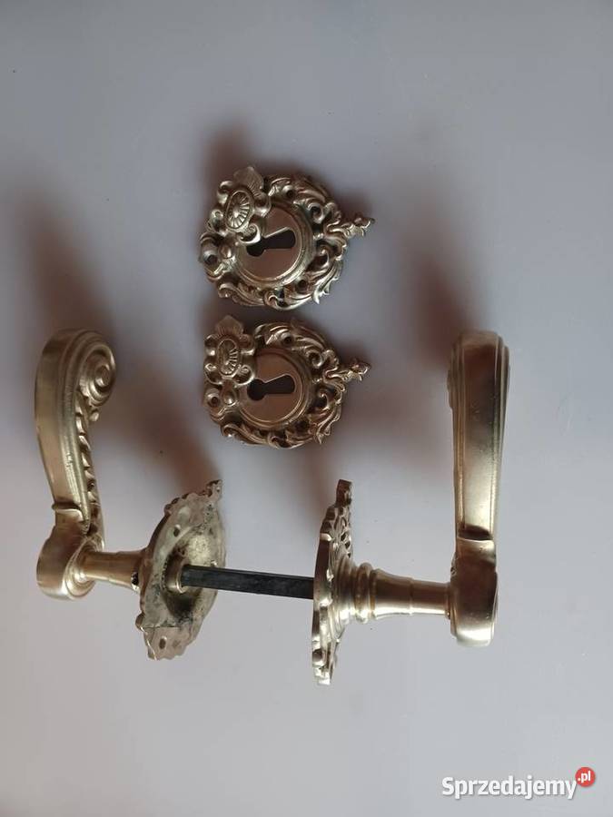 Duże klamki mosiężne Poznań sprzedam