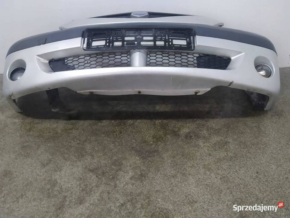 ZDERZAK PRZÓD SREBRNY Dacia Logan I 20042012
