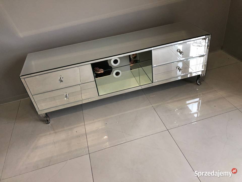 Komoda RTV salon lustrzana glamour OKAZJA wielkopolskie Kępno sprzedam