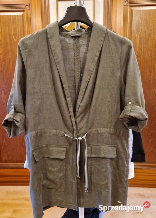 ŻAKIET marki Solar damski lniany zielony lubelskie Lublin