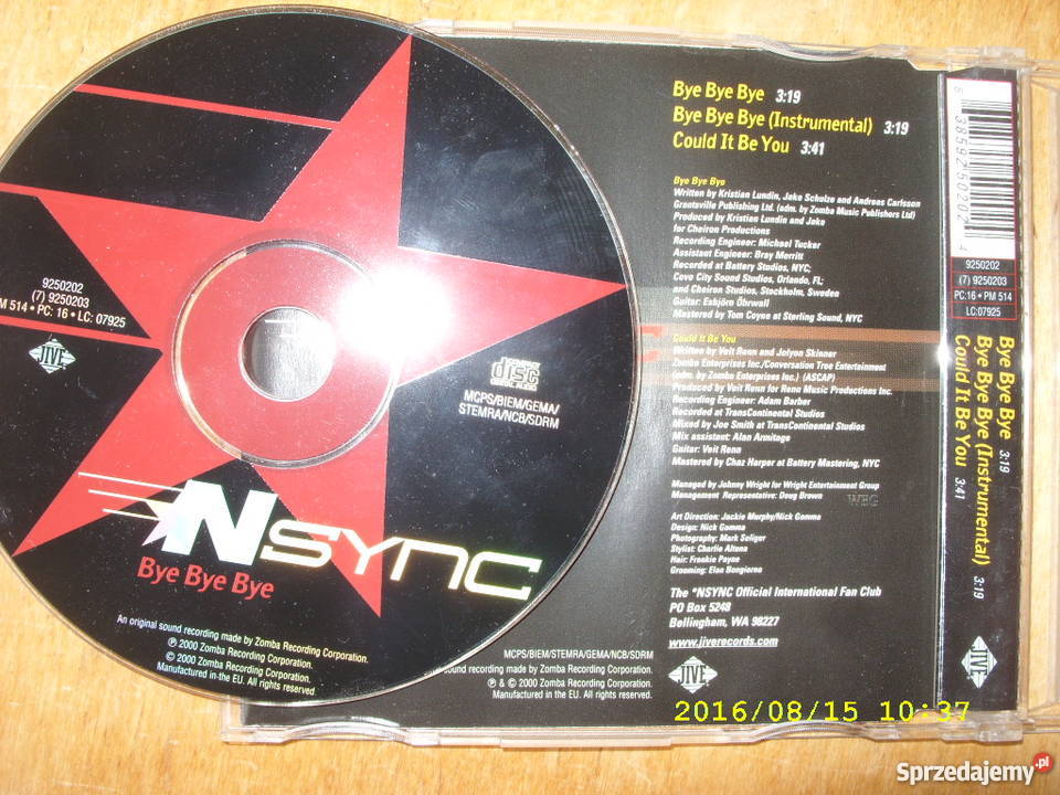 4 plyty CD z muzyka POP zespolu NSYNK Wołów