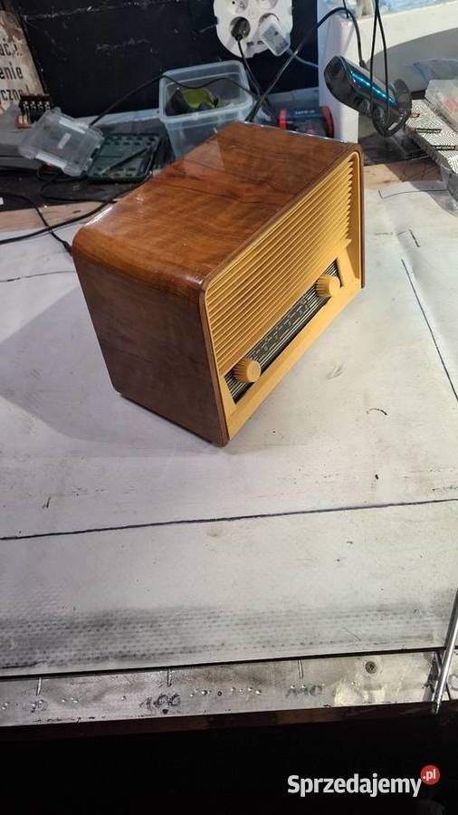 Radio lampowe UNITRA ROZYNA PRL drewno vintage Namysłów