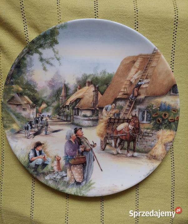 Kolekcjonerski talerz Royal Doulton z koniem lubelskie Chełm