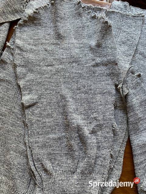 Swetry 4 kawałki do zszycia gotowe melanż szary śląskie Częstochowa