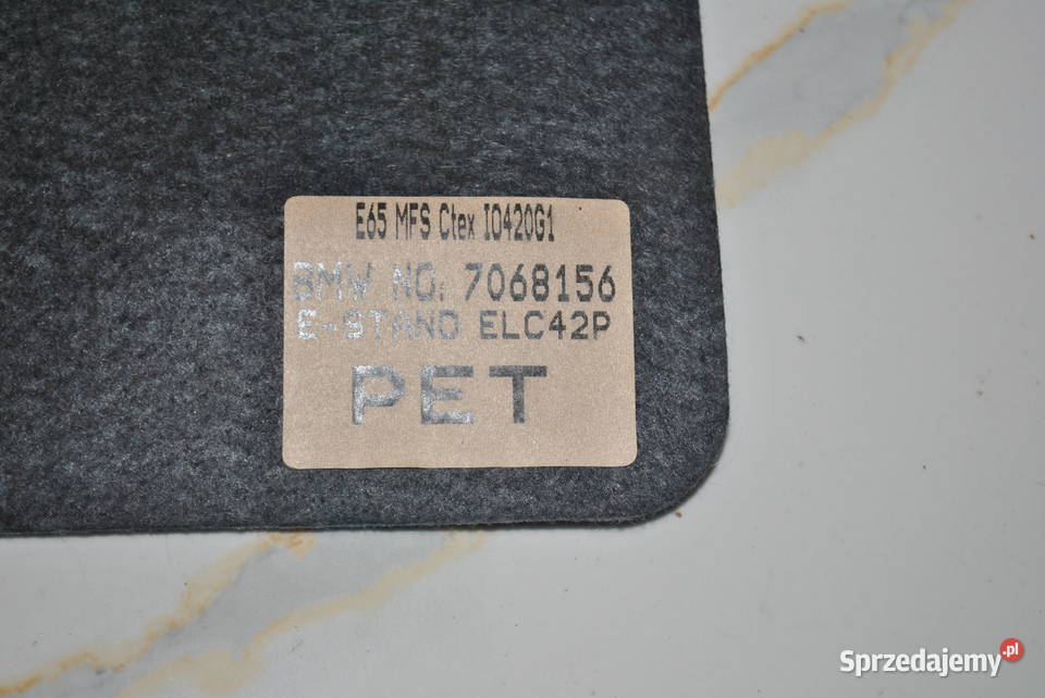 Poduszka lędźwiowa BMW SERIA 5 7 E60 E61 E65 E66 Poręba