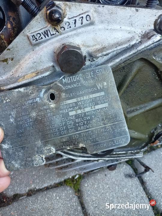 Harley WLA 1944 Silniki i osprzęt Bydgoszcz