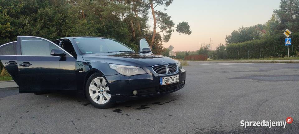 BMW e60 525i 25 benzyna z gazem elektrycznie ustawiane fotele Środa Śląska sprzedam