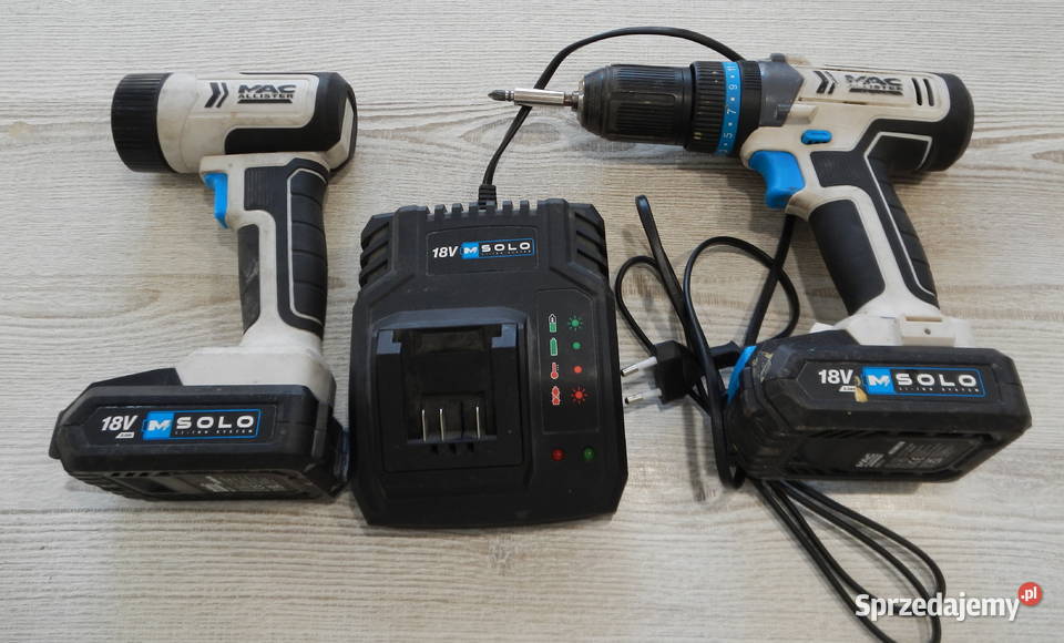 Wkrętarka latarka MacAllister MCD18 ładowarka 2 Leżajsk