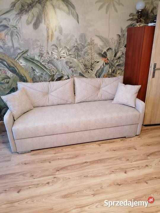 Sofa z funkcją spania pojemnikiem Płock
