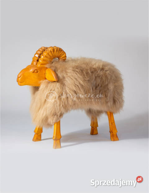Krzesło baran dekoracyjny kremowy Szaflary