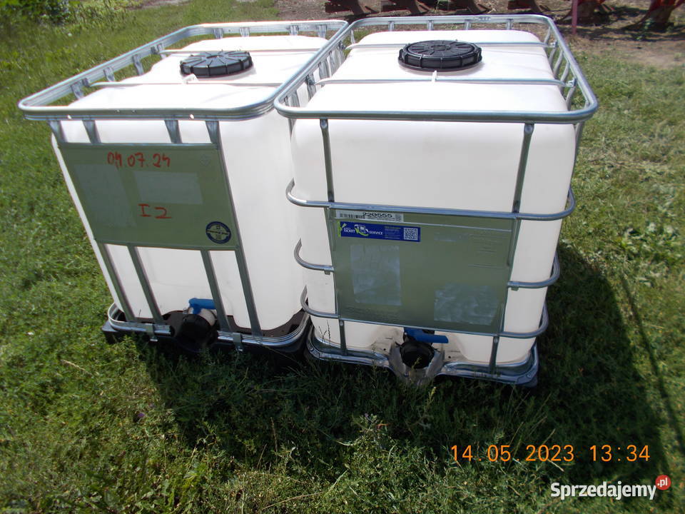 zbiornik 600 1000 l paletopojemnik beczka mauzer Zbiorniki kujawsko-pomorskie Łubianka
