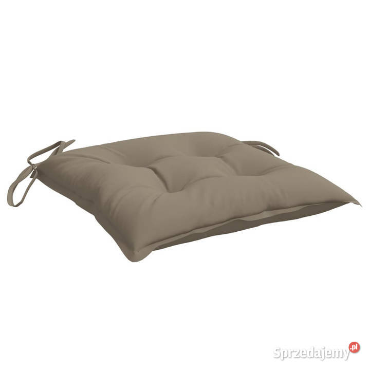 Poduszki na krzesła 4 taupe 40x40x7 tkanina