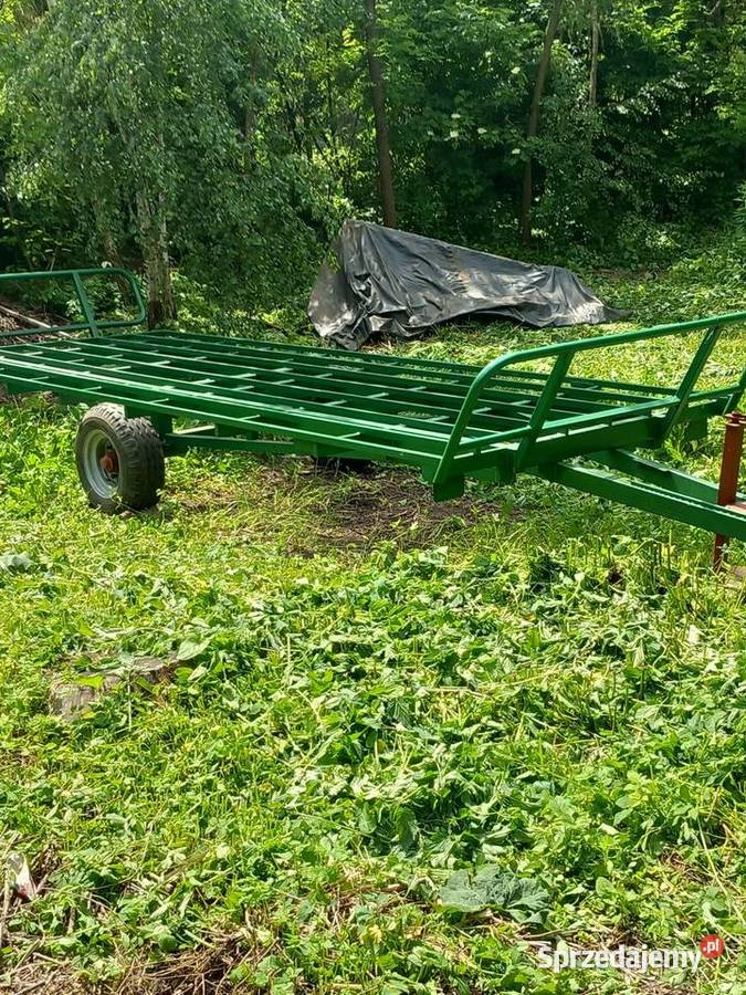 Przyczepa platforma do przewozu bel nieuszkodzony