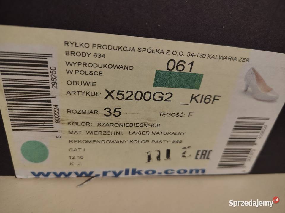 Szpilki obcasy szare gołębie Ryłko 35 Warszawa