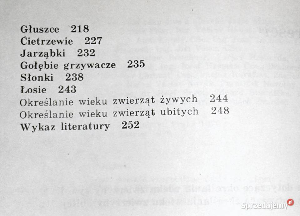 Określenie wieku zwierzyny Josef Lochman lubelskie Chełm