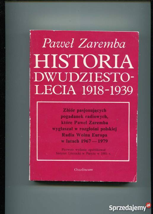 Historia dwudziestolecia 1918-1939 - Zaremba