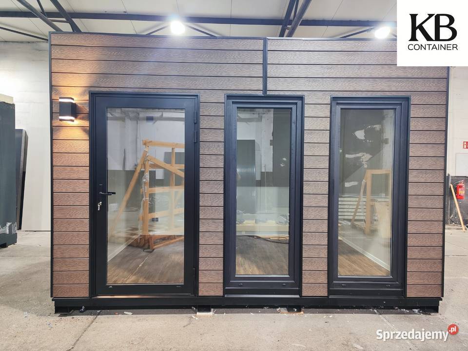 Kontener 40 x 30 m z deską elewacyjną 3D i Biuro Kędzierzyn-Koźle