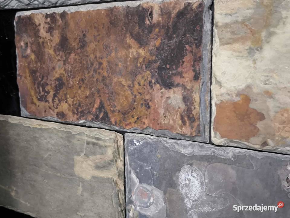 Płytki Łupek Multicolor naturalny 10x30x0813 Płytki elewacyjne Rumia