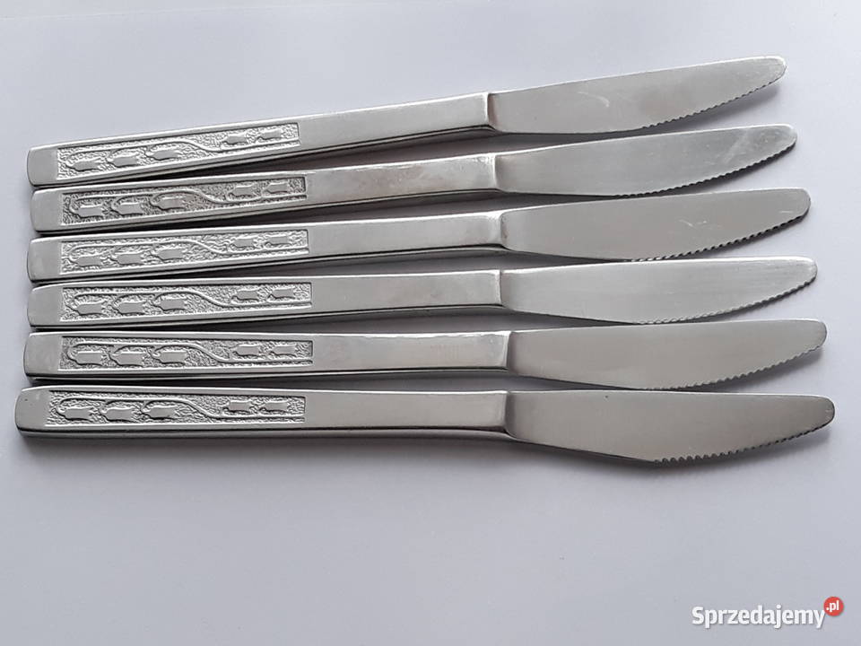 Noże 2 KONWALIE Gerlach sztućce PRL Dąbrowa Górnicza