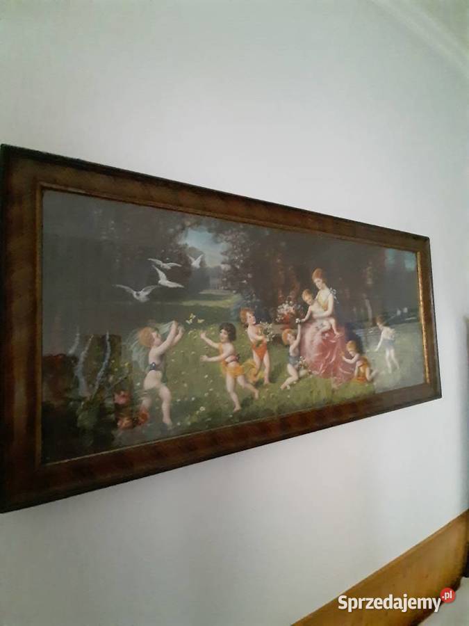 Stary obraz szkłem 130x63 dolnośląskie Stronie Śląskie